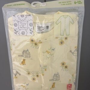 Uniqlo Baby Blue Long Sleeve One Piece